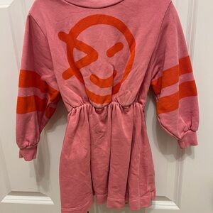 Wynken Pink and Orange Smiley Face Dress